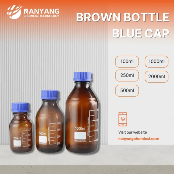 Brown Bottle Blue Cap Lab Instument.webp